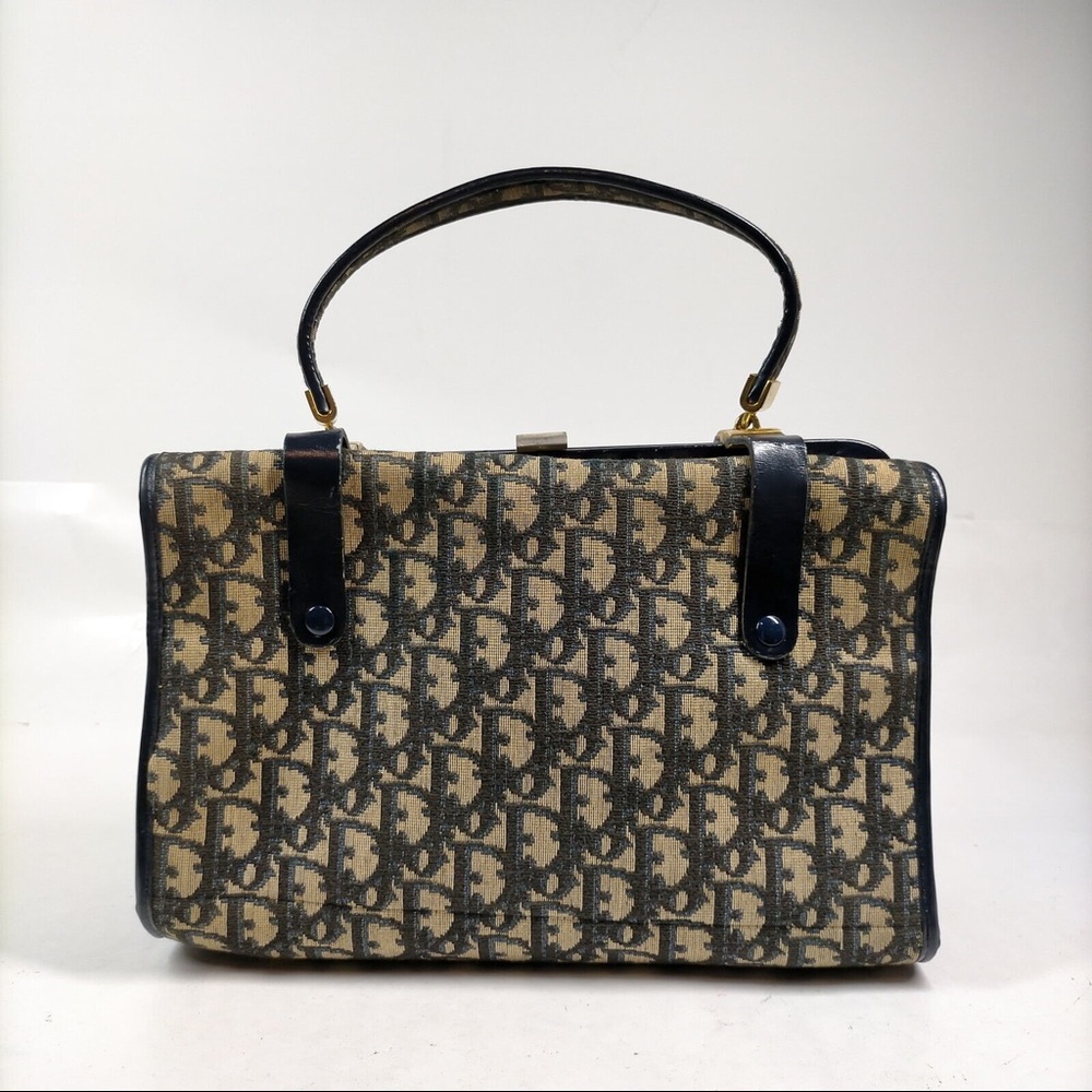 Christian Dior Hand Bag  Brown Canvas